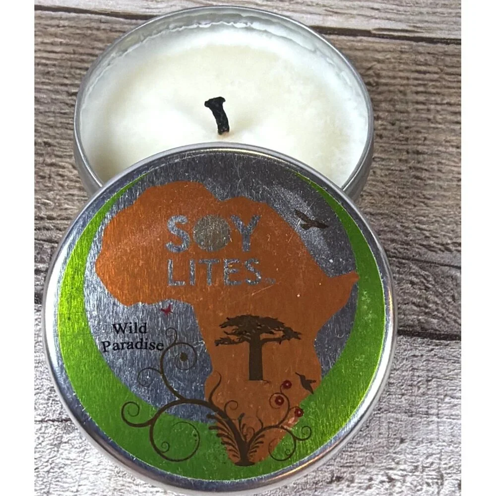 African Travel Soy Lites Candle 3pc Set South Africa Artisan Travel 15 Hour Burn